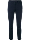 Dondup Cropped Skinny Trousers - Blue In Blue