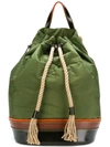 JW ANDERSON COLOUR-BLOCK DRAWSTRING BACKPACK