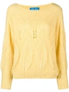 M.I.H. JEANS LACEY LEAF KNIT SWEATER