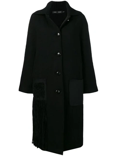 Proenza Schouler Chenille Embroidered Knit Coat - 黑色 In 00200 Black