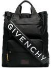 GIVENCHY BLACK, WHITE AND RED OVERSIZED LOGO TOTE