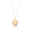 Lily & Roo Large Solid Gold Round Locket Necklace In Locket