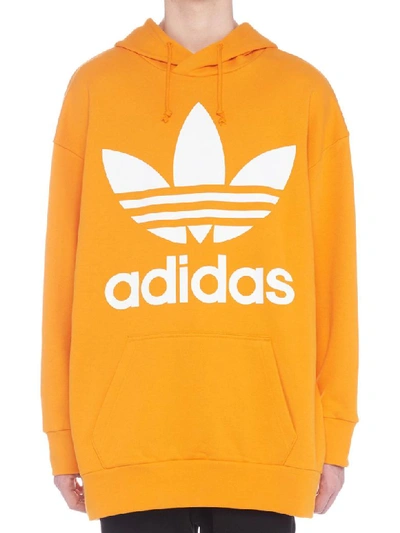Adidas Originals Trefoil Hoodie In Orange