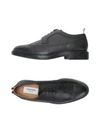 Thom Browne Pebbled Longwing Brogues In Black