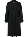 ADER ERROR JAGGED HEM BELTED TRENCHCOAT