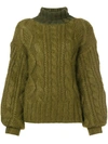 AALTO OVERSIZED CABLE KNIT SWEATER