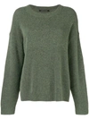 LUISA CERANO LUISA CERANO CREW NECK JUMPER - GREEN