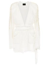 ANDREA BOGOSIAN ANDREA BOGOSIAN EMBELLISHED COAT - WHITE