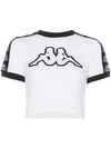 Charm's X Kappa Logo Embroidered Cotton Blend Top In White