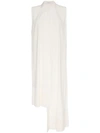 GIVENCHY FRINGE-TRIMMED SILK-CREPE TOP