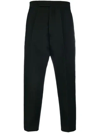 RICK OWENS CROPPED TAILORED TROUSERS