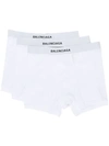 BALENCIAGA PACK OF THREE BRANDED BOXERS
