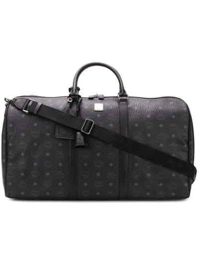 Mcm Medium Traveler Weekender Bag In Bk