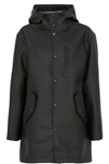 ALEXANDER WANG T EMBOSSED FAUX LEATHER HOODED JACKET,3074457345618516334