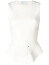 ESTEBAN CORTAZAR open back corset knit top,P8ML03OF0008
