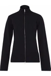 TOTÊME TOTÊME WOMAN JAKAR STRETCH-KNIT CARDIGAN BLACK,3074457345619031282