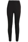 MAJE MAJE WOMAN PRESY STRETCH-PONTE LEGGINGS BLACK,3074457345619127618