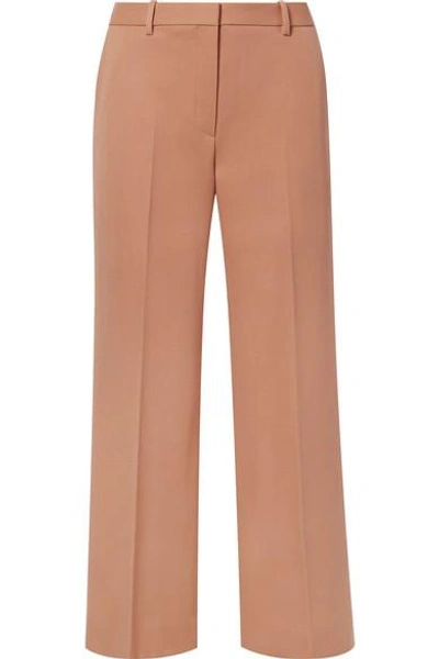 The Row Ina Wool-twill Straight-leg Trousers In Beige