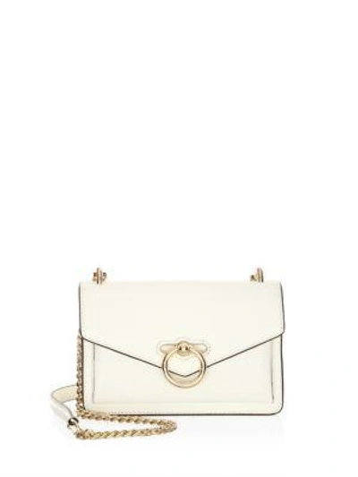 Rebecca Minkoff Jean Leather Crossbody Bag In Optic White