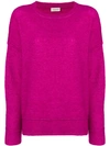 BY MALENE BIRGER BY MALENE BIRGER LONG-SLEEVE FITTED SWEATER - PINK