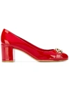 Ferragamo 55mm Garda Patent Leather Pumps In Red