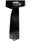 GIVENCHY BLACK BOW PATENT LEATHER BELT