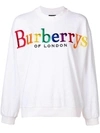 BURBERRY logo印花全棉套头衫