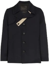 MACKINTOSH SINGLE BREASTED WOOL COAT