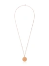 SHAY 18KT ROSE GOLD COIN PAVE DIAMOND NECKLACE