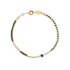 ANNI LU MESS 18CT GOLD-PLATED BEADED BRACELET