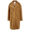 STAND STUDIO CAMILLE BROWN FAUX SHEARLING COAT,2816794