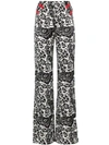 DE LA VALI UNA PRINTED WIDE LEG TROUSERS