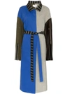 ESTEBAN CORTAZAR PATCHWORK WOOL TRENCH COAT