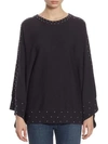 EACH X OTHER Studded Cotton Poncho,0400099261943