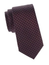 CANALI Embroidered Silk Tie,0400098676023