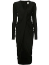 JASON WU LONGSLEEVED RUCHED DRESS