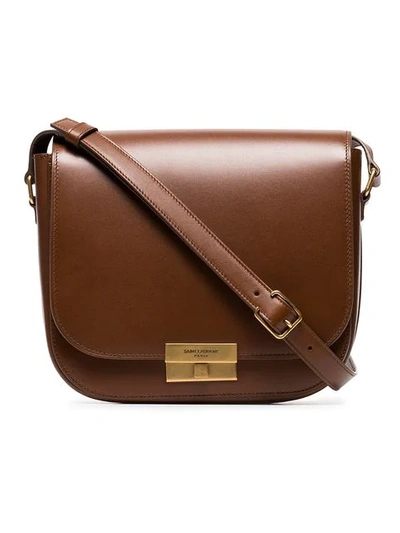 Saint Laurent Betty Leather Shoulder Bag In Brown