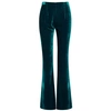 GALVAN MOSS FLARED VELVET TROUSERS