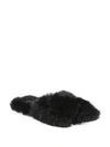 SIMONE ROCHA Faux Fur Bow Slides,0400098387845