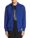 Comme Des Garçons Play Heart Applique Track Jacket In Navy