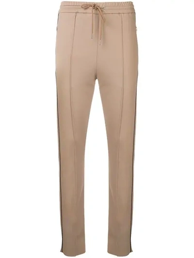 Joseph Creased Track Trousers In Brown