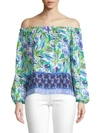 LILLY PULITZER Lou Lou Off-The-Shoulder Blouse