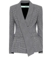 OFF-WHITE CHECKED WOOL BLAZER,P00336194