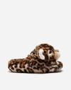 DOLCE & GABBANA FAUX FUR SLIPPERS,CS1631AV47680006