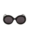 ALAÏA Le Round Clou 50MM Oversized Round Sunglasses