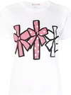 COMME DES GARCONS GIRL BOW PRINTED T-SHIRT,10692004