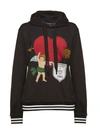 DOLCE & GABBANA CUPID PRINT HOODIE,10691757