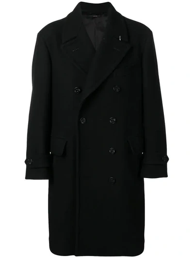 Tom Ford Men's Wool-blend Double-breasted Trench Coat In Green