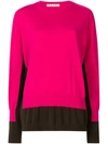MARNI COLOUR-BLOCK FITTED jumper