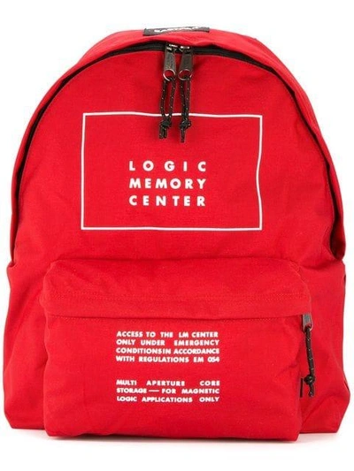 Undercover Eastpak Printed Canvas Backpack In Red